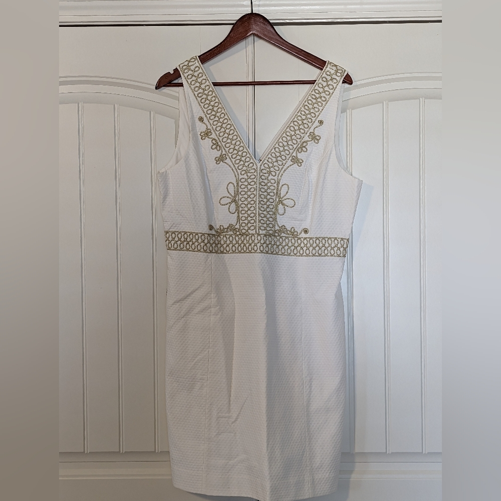 NWT Lilly Pulitzer aveline shift in resort white dress